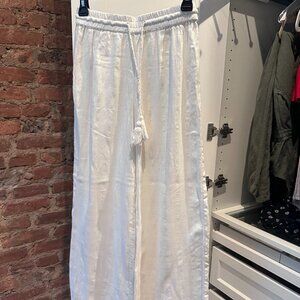 Volcom size XS white cotton beach pant